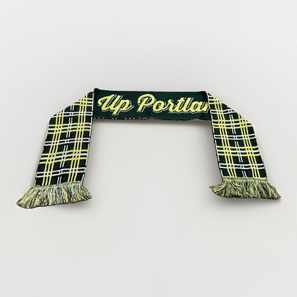 Ruffneck Scarves Pints Up Portland Timbers MLS Scarf Size 66x7 100% Acrylic